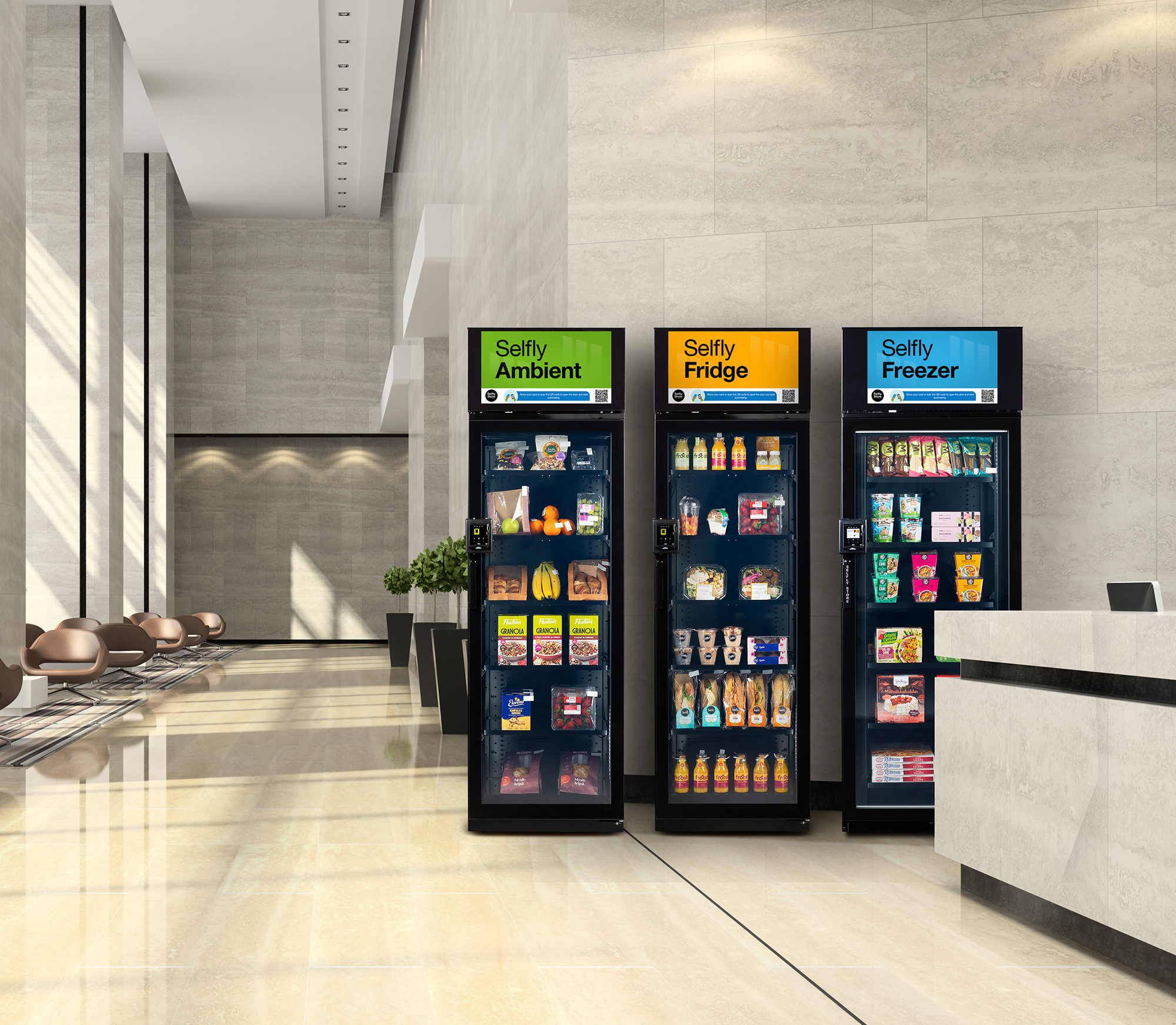 Smart vending machines in Hotel