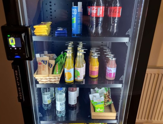 Selfly Store smart vending machine with Sodexo products