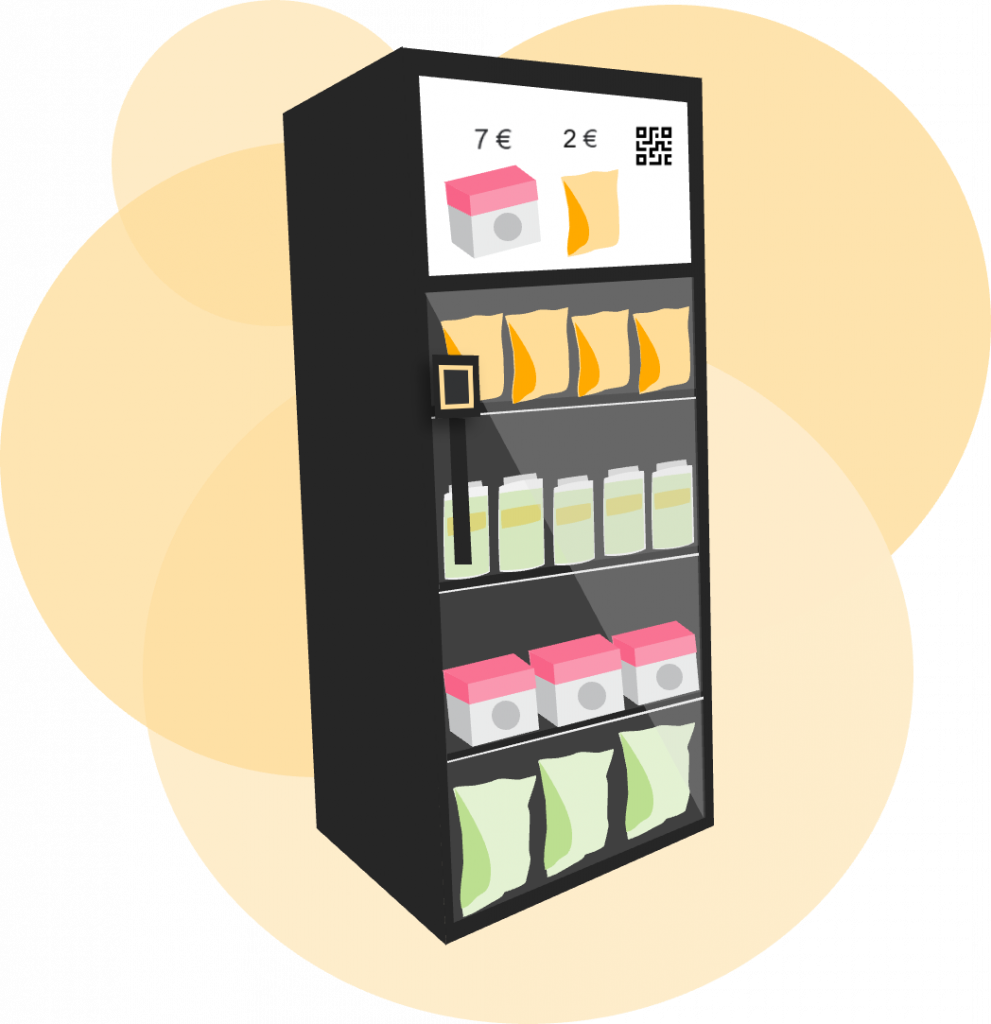 Vending machine convenient store and smart vending machine RFID technology